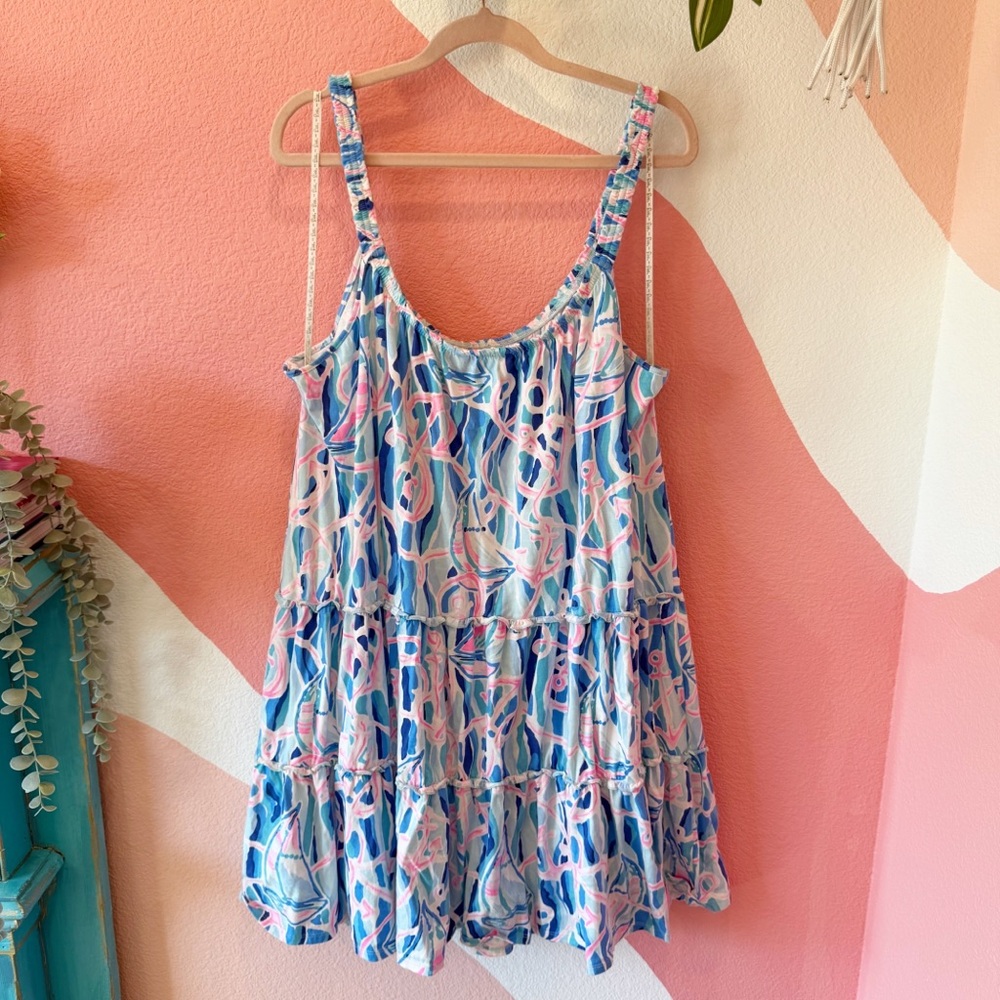 Lilly Pulitzer Loro Swing Dress in Reel Nauti XXL